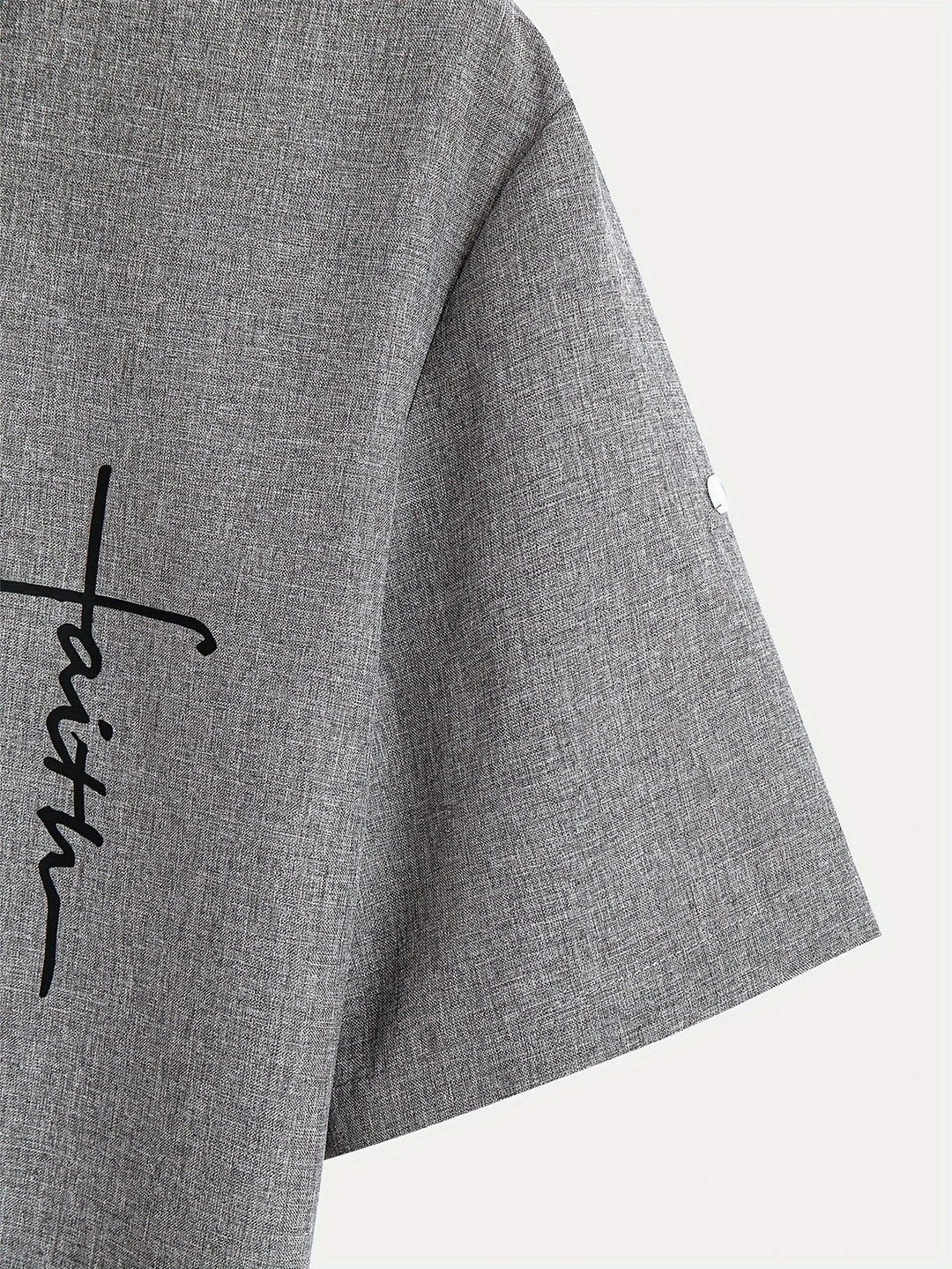 Elliott - Cămașă Elegantă Cu Mâneci Scurte și Guler înalt