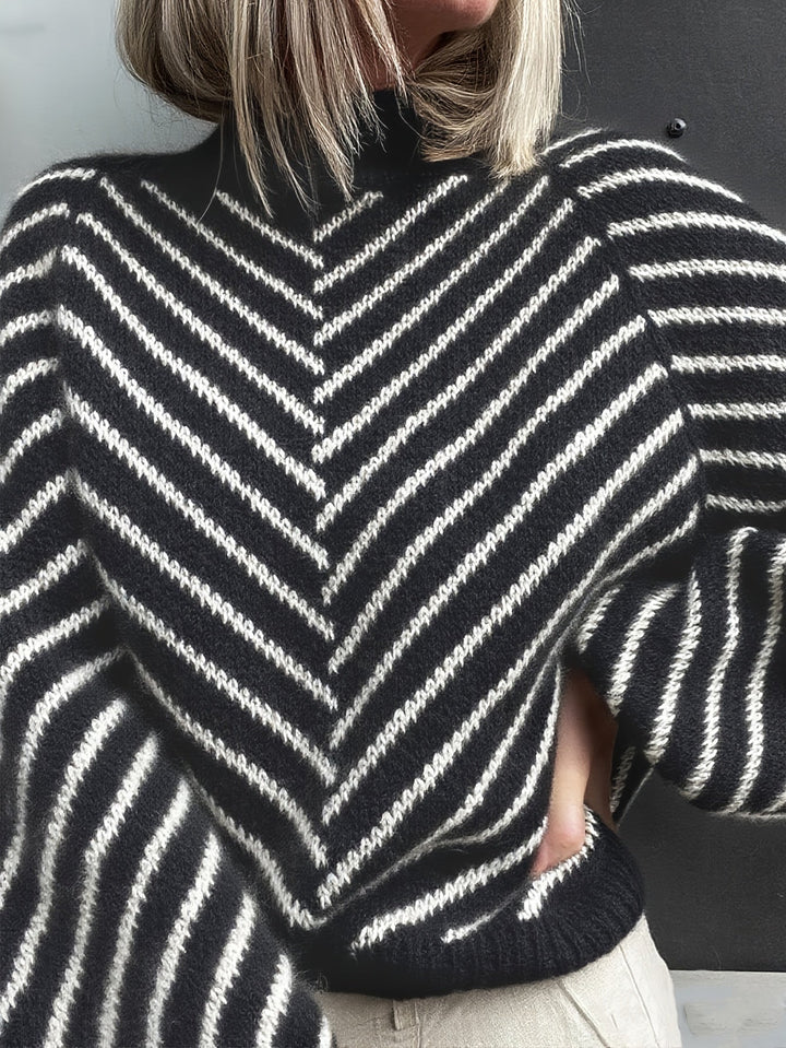 Klarysa - Pulover Casual Cu Mâneci Lungi Din Tricot
