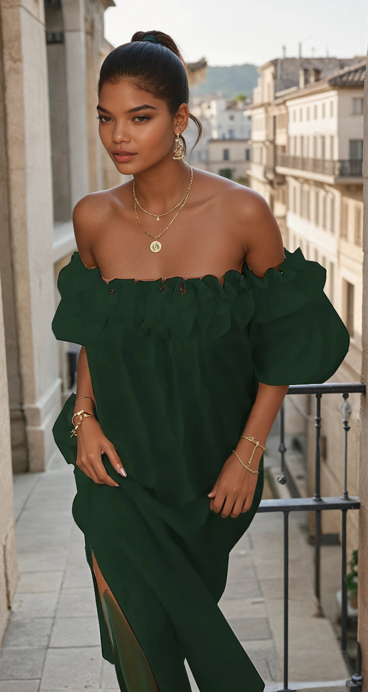 Francisca - Rochie Elegantă De Vară Fără Umăr
