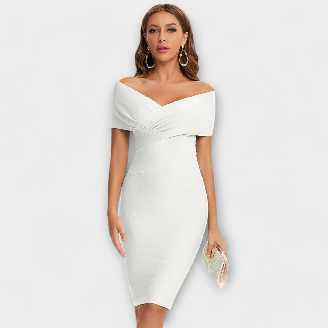 Leesina – Rochie Elegantă Cu Decolteu în V