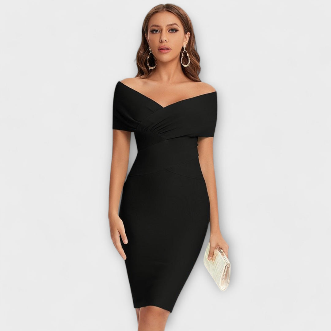 Leesina – Rochie Elegantă Cu Decolteu în V