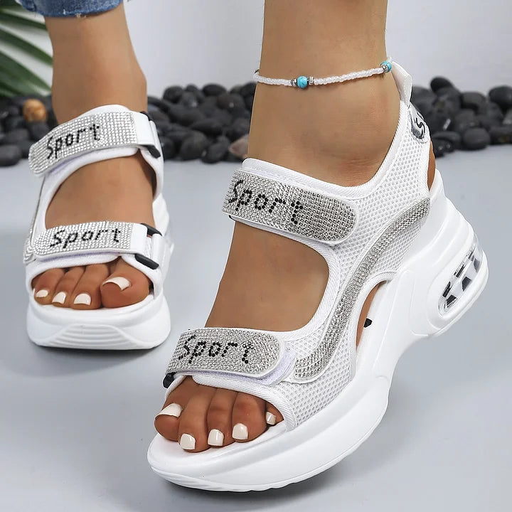 Terezie - Sandale Ortopedice La Modă Cu Cristale