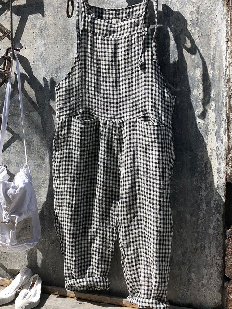 Keeley - Salopetă Cu Picioare Largi Si Dungi
