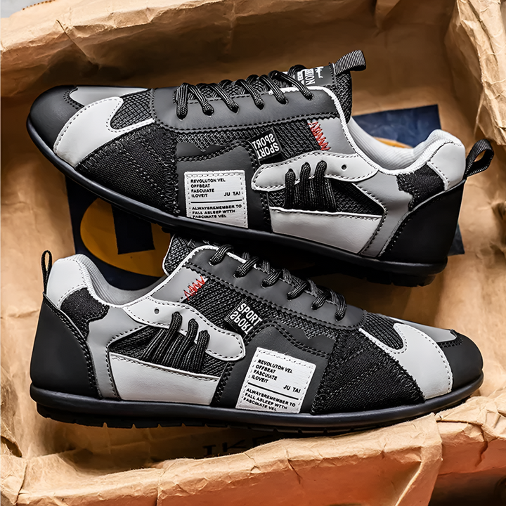 Yussuf - Casual Sneakers With Textured Side Panels