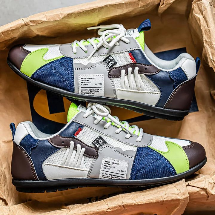 Yussuf - Casual Sneakers With Textured Side Panels
