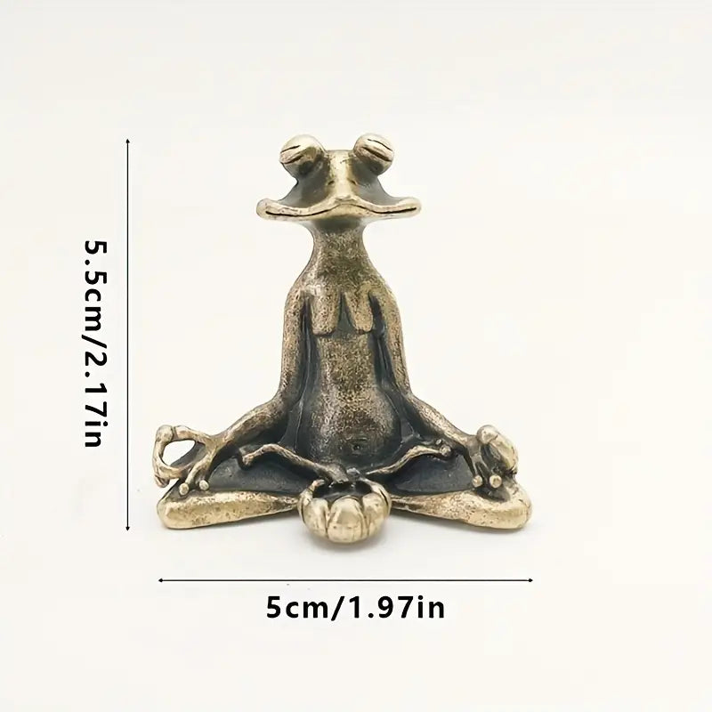 Meditoad - Suport Pentru Tămâie Din Metal, Cu Broască, De Eleganță Deosebită