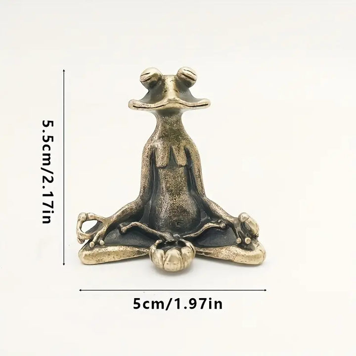 Meditoad - Suport Pentru Tămâie Din Metal, Cu Broască, De Eleganță Deosebită