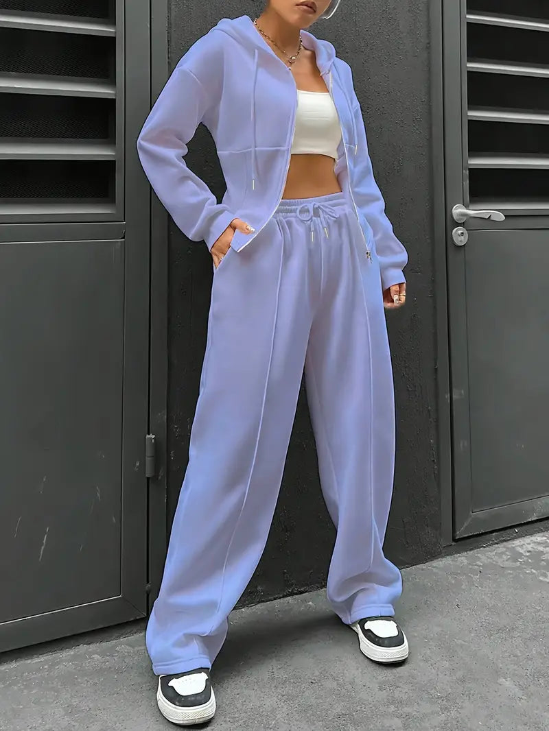 Nanci - Set Casual Cu Două Piese Cu Mâneci Lungi