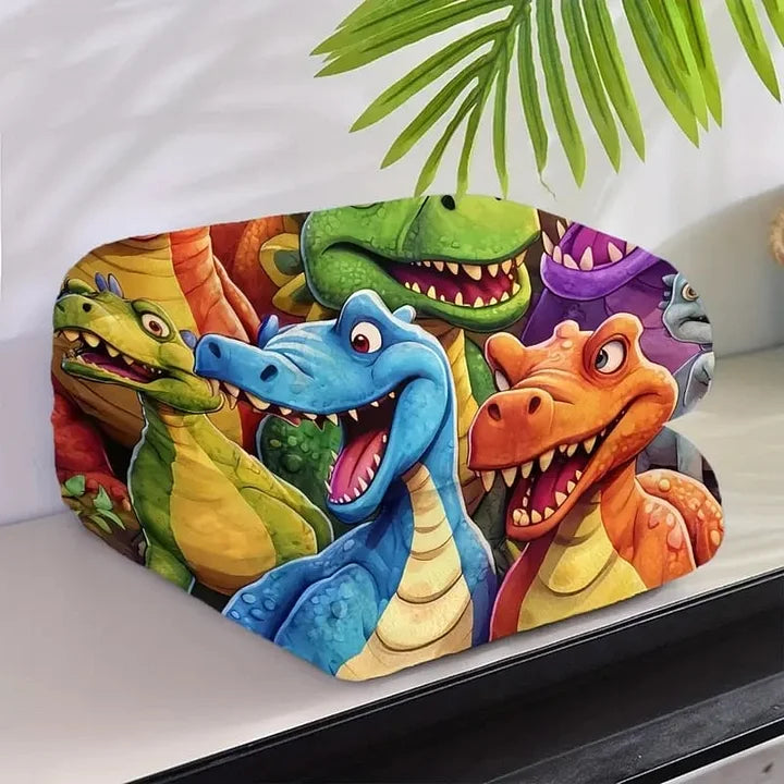 DinoSnuggle - Pătură Moale și Amuzantă cu Imprimeu digital HD cu Dinozauri