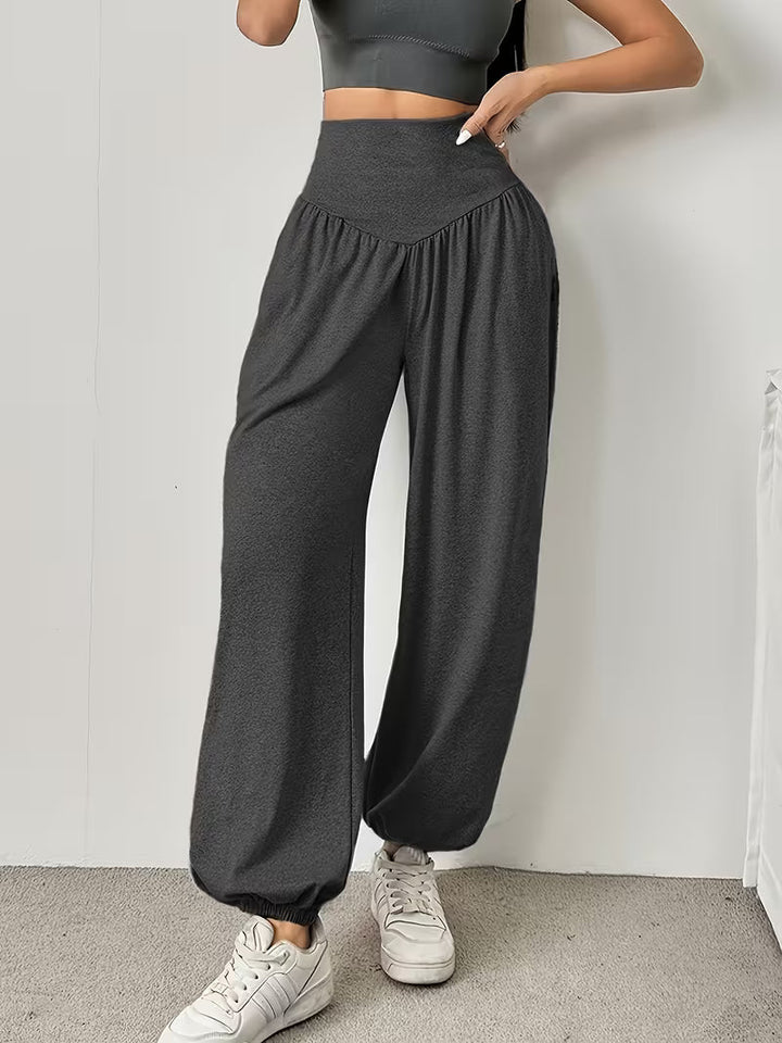 Millora – Pantaloni Elastici, Moi, Cu Croi Larg