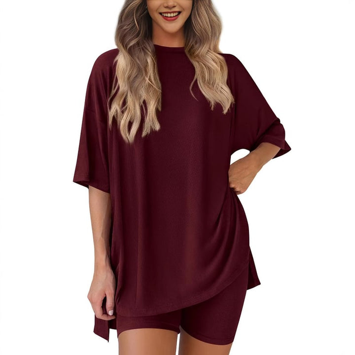 Rikke - Mâneci Scurte Două Piese Set