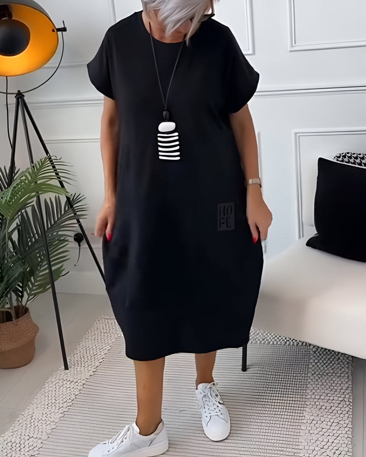 Jocelyn - Rochie Confortabilă Cazuală Cu Buzunar