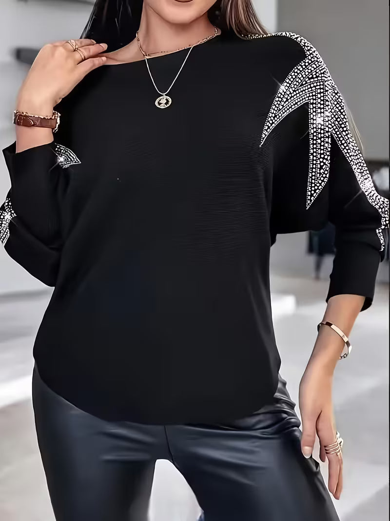 Bernardino - Pulover Elegant cu Mâneci Lungi și Imprimeu cu Stele
