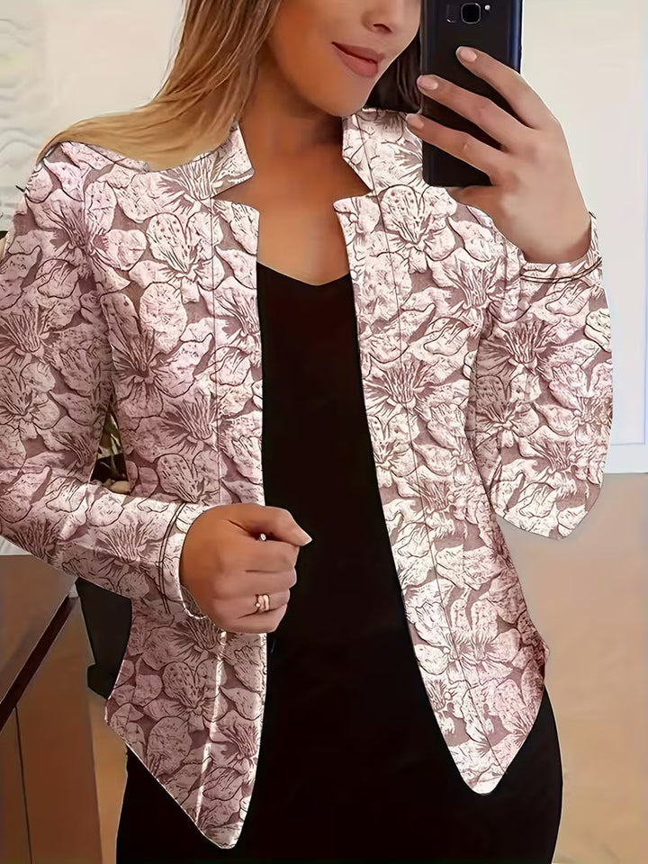 Tifany – Blazer cu mâneci lungi și imprimeu floral