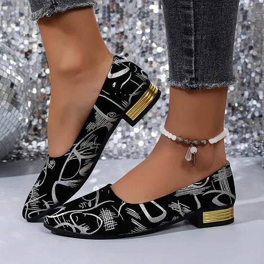 Fernandez - Pantofi Respirabili Cu Toc Mic