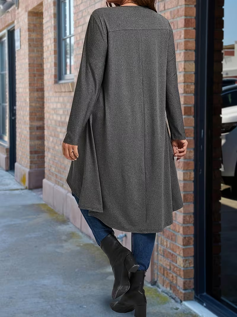 Neasa - Tricou Elegant Cu Mâneci Lungi
