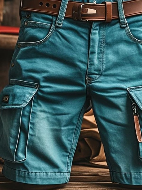 Pantaloni Scurți Funcționali Retro Pentru Bărbați Pentru Activități în Aer Liber