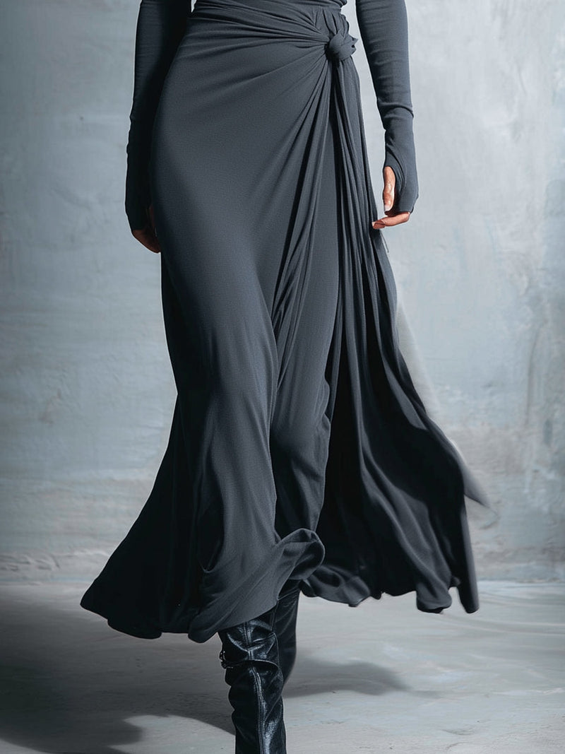 Joeena - Rochie Maxi Cu Nod Lateral