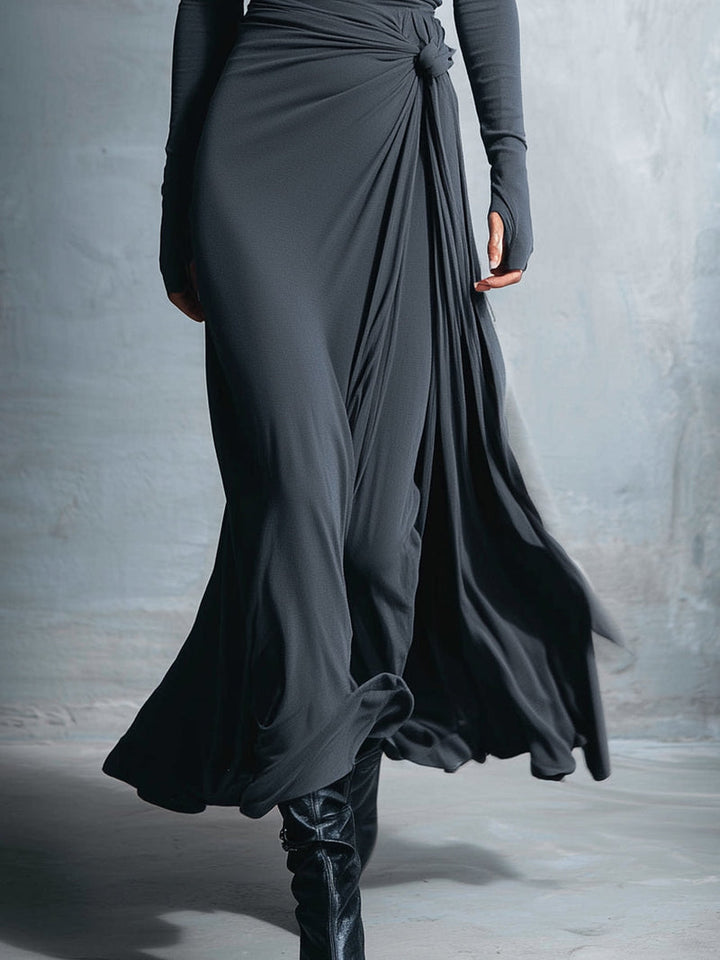 Joeena - Rochie Maxi Cu Nod Lateral