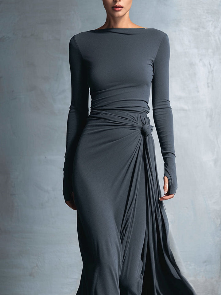 Joeena - Rochie Maxi Cu Nod Lateral