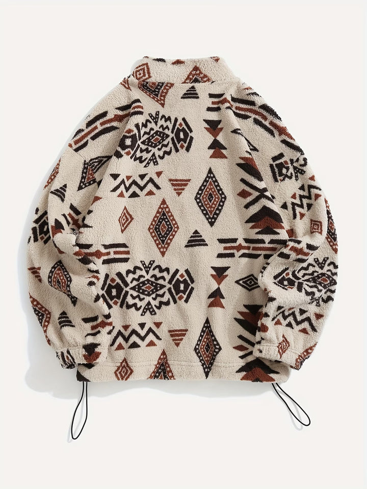 Esra – Jachetă Cu Mâneci Lungi Și Imprimeu Geometric