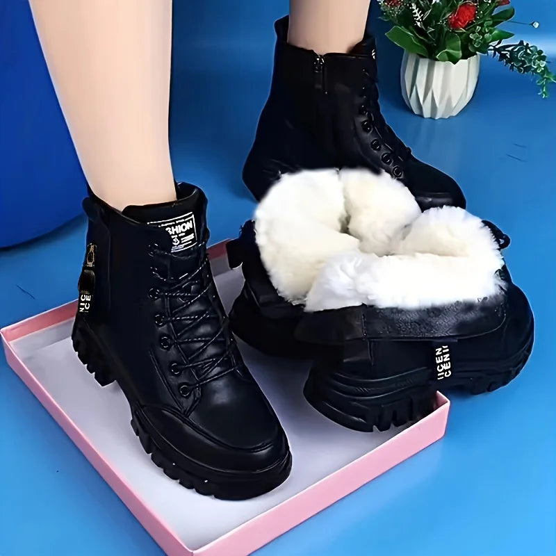 Elanor - Warm Leather Winter Boot