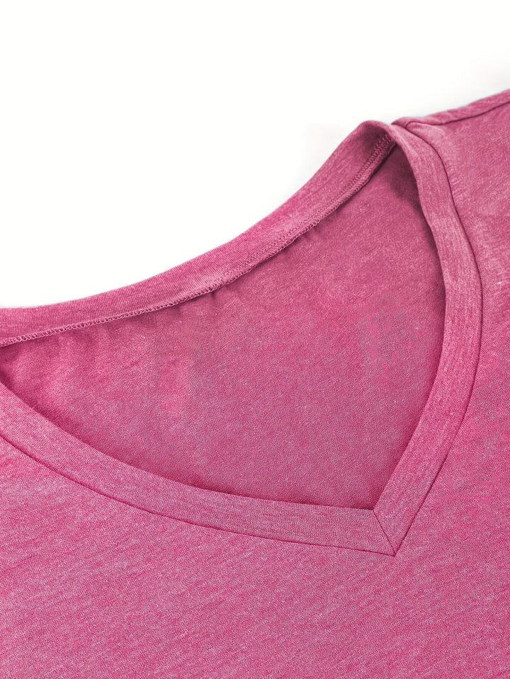 Kizzy - Tricou Cu Mâneci Scurte Si Petale Respirabile