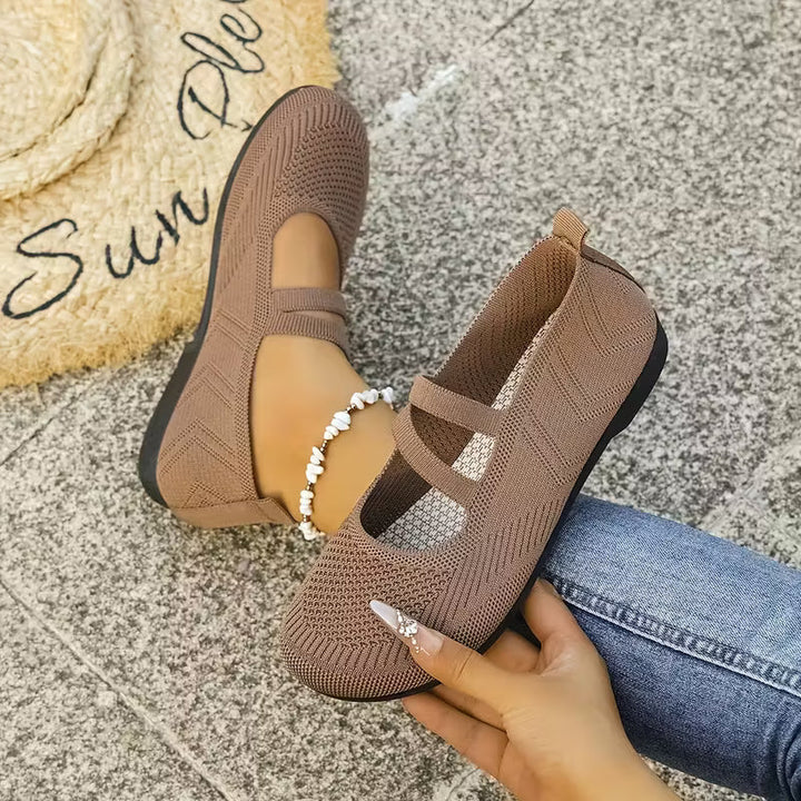 Kethryn - Pantofi Fără șireturi Din Tricot Model Mary Jane