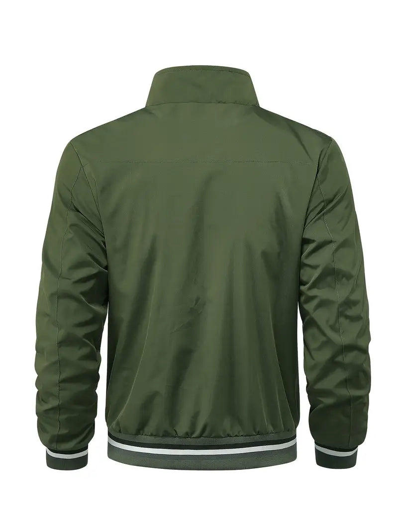 Stanton - Jacheta Cu Guler înalt și Fermoar Stil Cazual