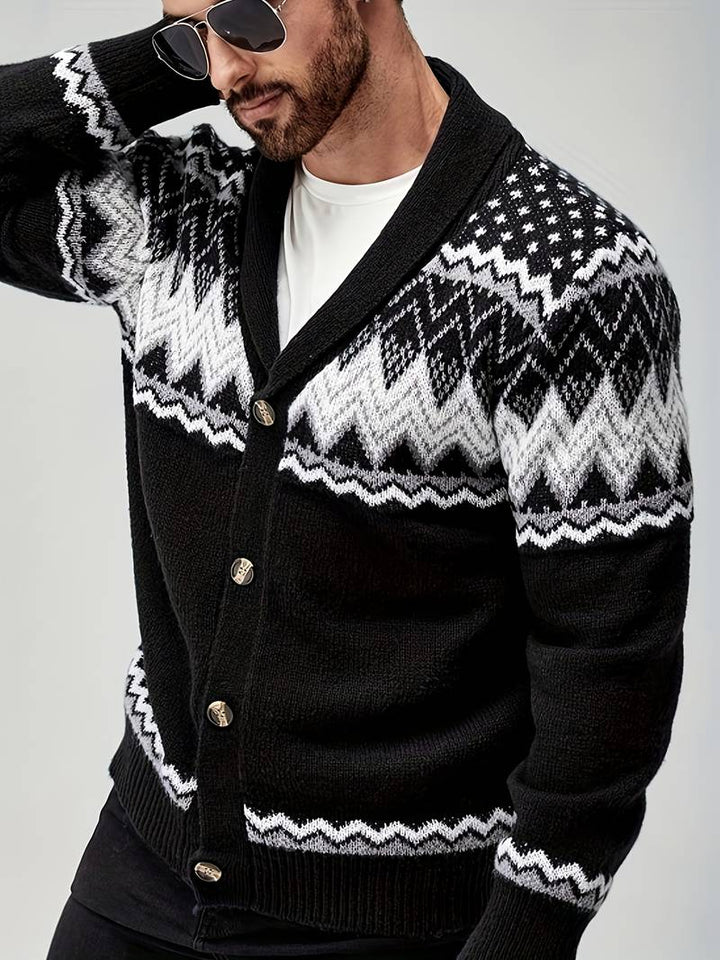 Elroy - Pulover Casual cu Model Geometric