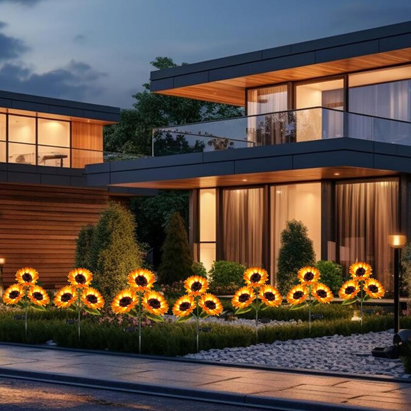 FloralGlow - Lumini Solare LED Pentru Grădină Cu Floarea-Soarelui