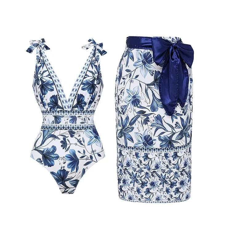 Kelda - Costum De Baie Eleganță Cu Uscare Rapidă Si Fustă