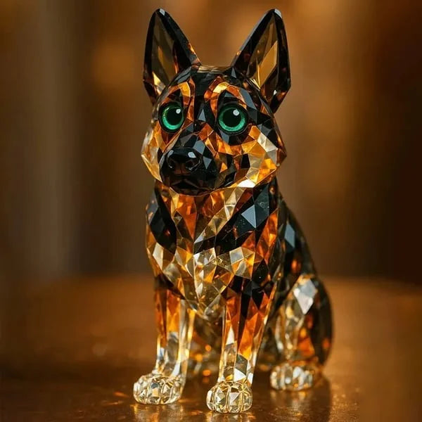 EternalPaws - Figurină cu Ciobănesc German Cristal