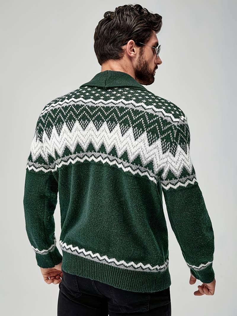 Elroy - Pulover Casual cu Model Geometric