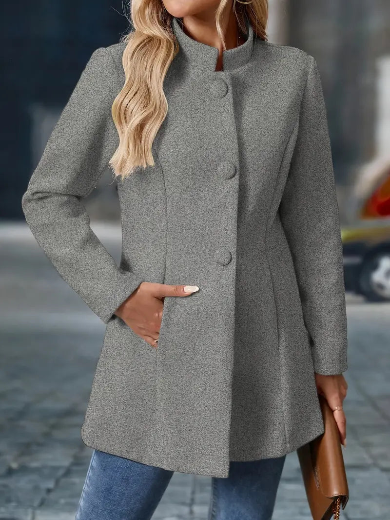 Enrietta - Blazer Elegant Cu Un Singur Rând De Nasturi