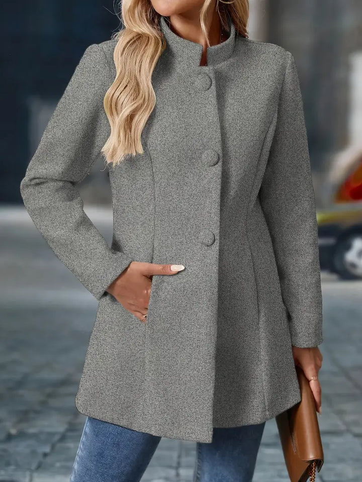 Enrietta - Blazer Elegant Cu Un Singur Rând De Nasturi