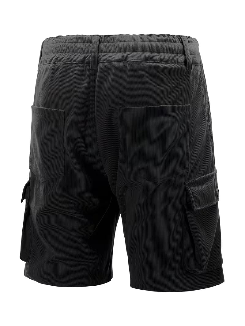 Jorit - Pantaloni Scurți Marfă Din Velur Cu Tesătură 3D
