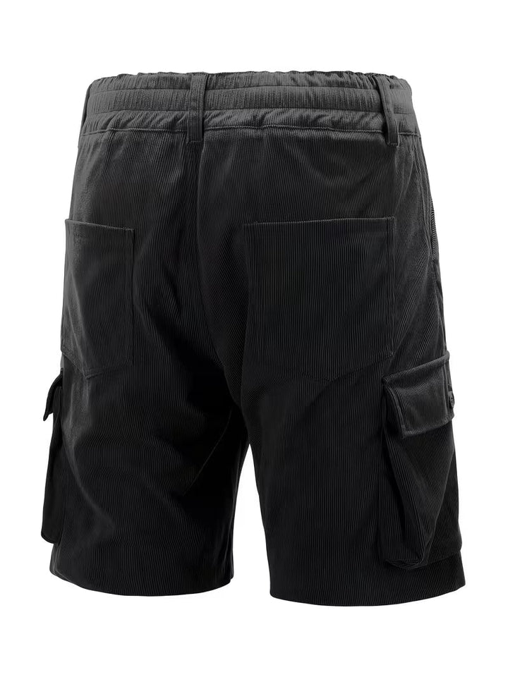 Jorit - Pantaloni Scurți Marfă Din Velur Cu Tesătură 3D