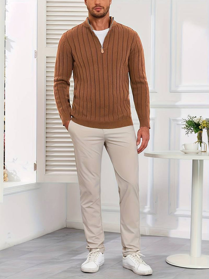 Yedidya - Pulover Casual cu Mâneci Lungi Din Tricot