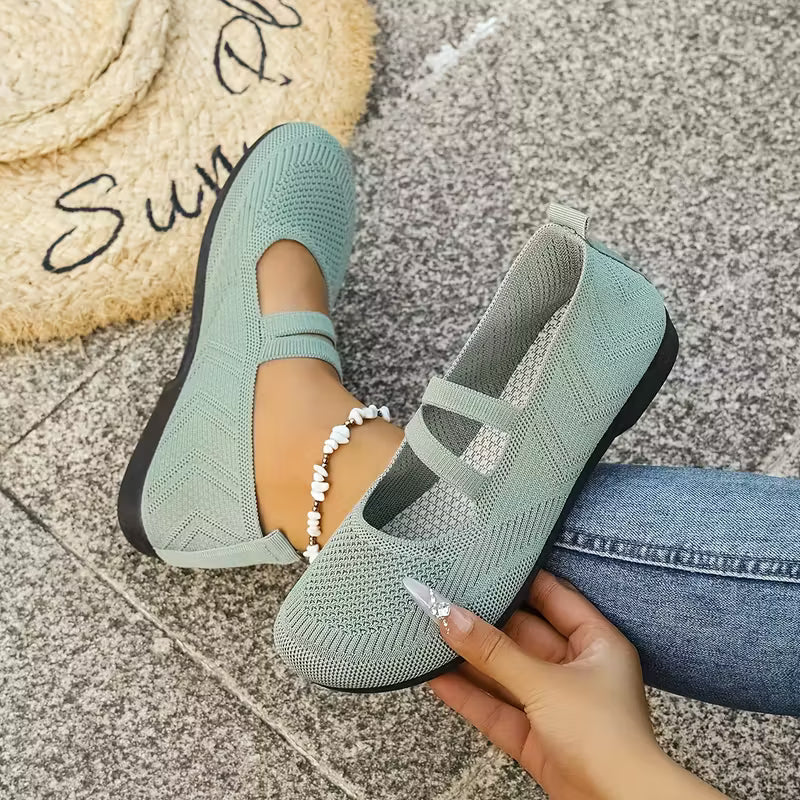 Kethryn - Pantofi Fără șireturi Din Tricot Model Mary Jane