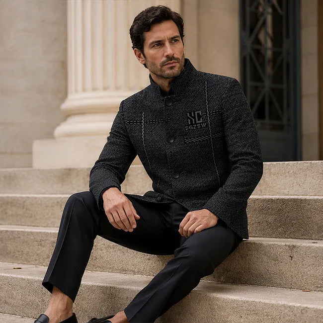 Jallen - Jachetă Din Tricot Texturat, Cu Buzunare