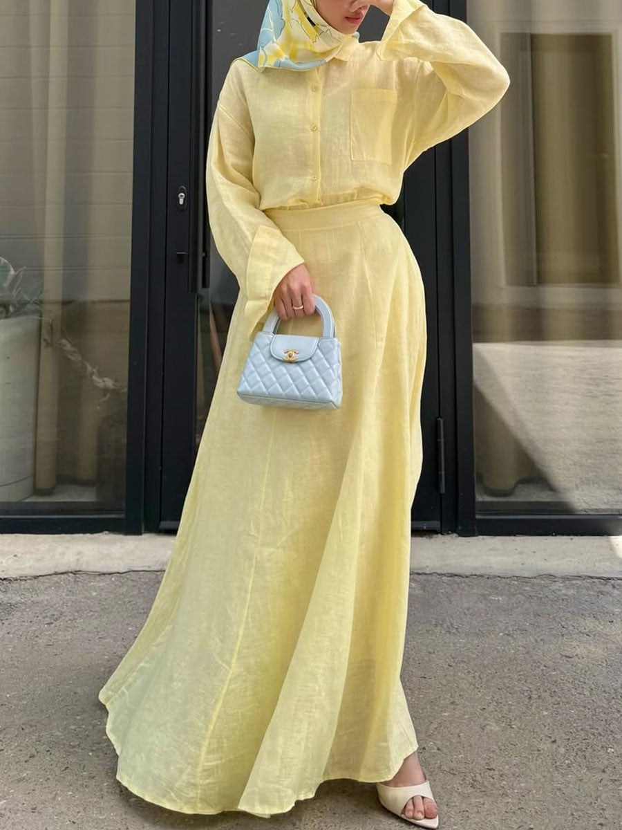 Mabel - Set Din Două Piese Din In