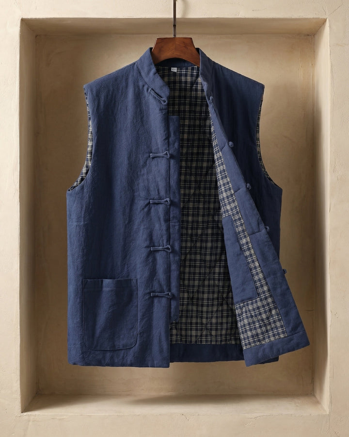 Fredrick - Vestă Cu Buzunare în Față, în Stil Vintage