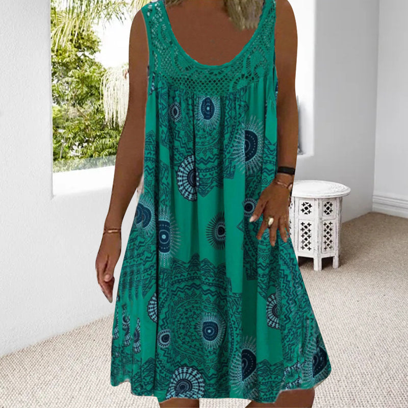 Paduch - Rochie Casual De Vară Fără Mâneci Cu Imprimeu