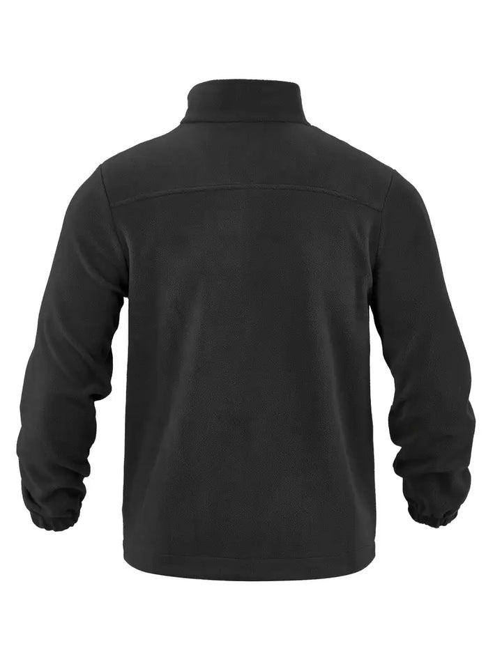 Barron - Jachetă Casual Din Fleece Cu Fermoar și Buzunar