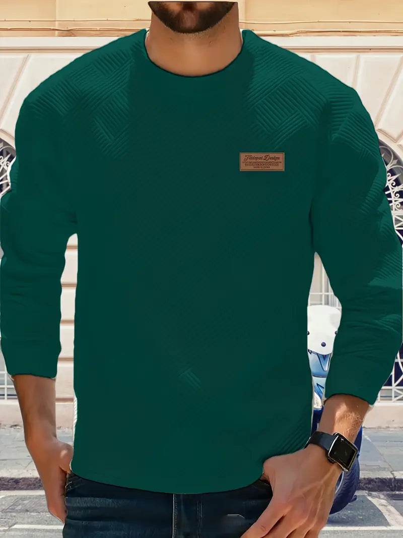 Malinga - Hanorac Casual Cu Model Geometric și Mâneci Lungi