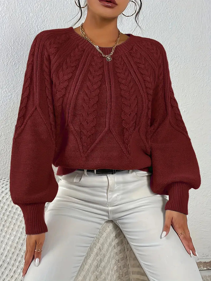 Özden - Pulover Elegant Cu Mâneci Lungi