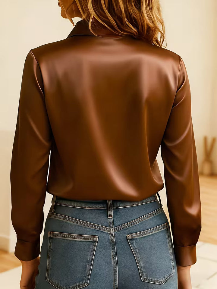 Kelina - Cămașă Cu Mâneci Lungi și Nasturi