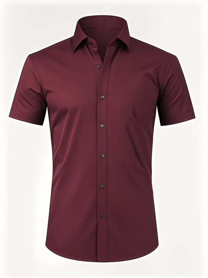 Ezra - Cămașă Elegantă Croială Slim Cu Nasturi