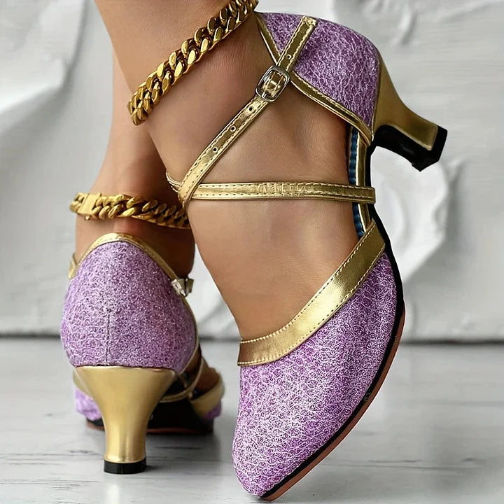 Taleia - Sandale Elegante Cu Toc Gros